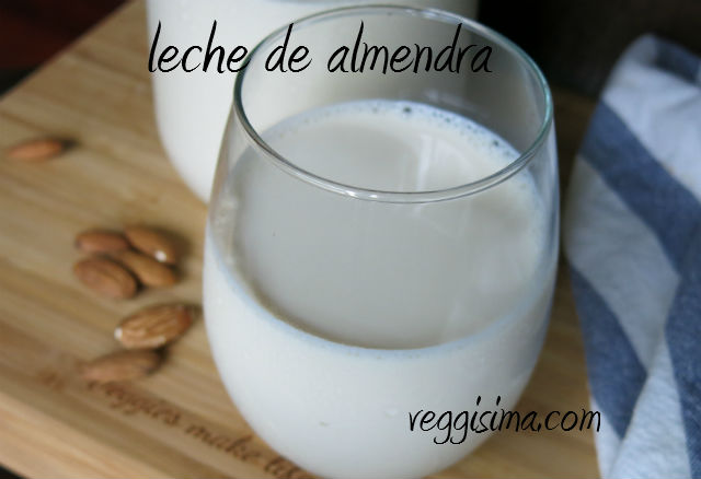 Leche de almendra casera