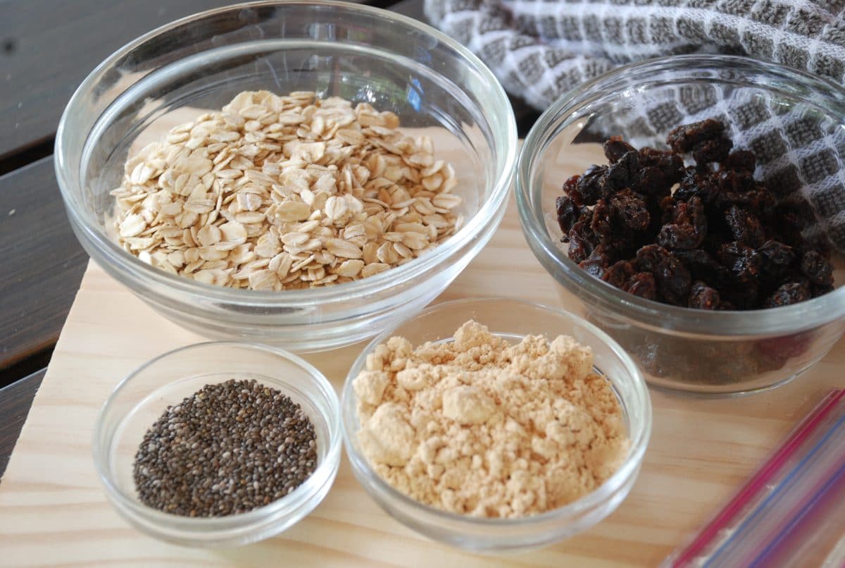 Avena,desayunos,desayunos veganos,nutricion vegetariana,nutrición saludable,alimentación saludable,Avena en bolsita,como hacer avena para cuando viajas,desayuno o refrigerio saludable